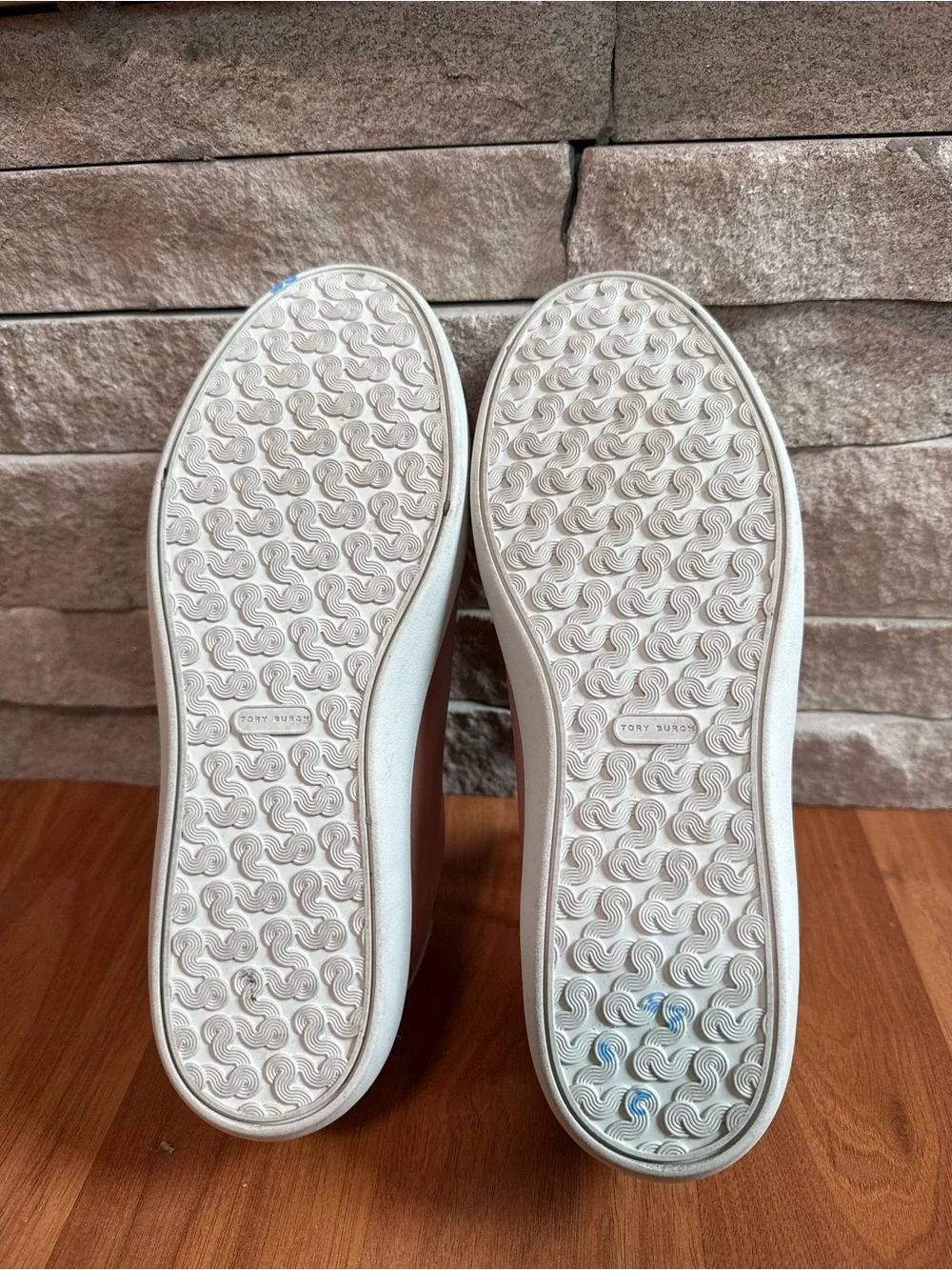 Women's Tory Burch Pink Leather Logo Lace-Up Sneakers
